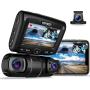 REXING S1 Dash Cam 3-Channel Front,Rear,Cabin 1080P + 720p +720p, 3” LCD, Infrared Night Vision, Parking Monitor, Mobile APP, WiFi, 170°Angle Lens, Loop Recording, Supercapacitor, Support up to 256GB