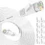 Ethernet Cable 25 ft, Cat 6 Ethernet Cable High Speed with Network Patch Cords, LAN Cable Clips&Rj45 Connector for Router Modem Faster Than Cat 5e/Cat 5-White