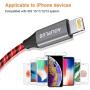 iPhone Charger, AOLIPLUS 6FT LED Lightning Cable [Apple MFi Certified ] USB Charging/Sync Lightning Cord Compatible with iPhone SE 11 11 Pro 11 Pro Max Xs MAX XR X 8 7 6S 6 5, iPad and More - Red