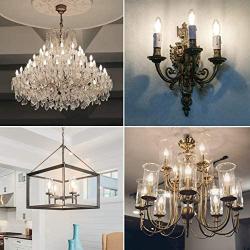 Dimmable E12 Candelabra LED Bulbs,Cotanic 6W (60W Equivalent),4000K Daylight,600LM Ceiling Fan Light Bulb,C35 Filament Chandelier Light Bulbs B11 Candle Lights with Clear Glass,Pack of 6