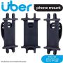 Uber Bike Phone Mount, Silicone Handle Bar Mount for Bicycle, Stroller, Shopping Cart, Motorcycle, Car Headrest, Fits Most iPhones, Pixel, Galaxy, Nokia, and More, for Smart Phones 4” to 5.7”, 44257