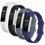 Welltin Bands for Women and Men(4 Pack), Classic Soft Silicone Sport Strap Replacement Wristband, Small Large