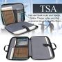 Ytonet Laptop Case, 15.6 inch TSA Laptop Sleeve Water Resistant Durable Computer Carrying Case for 15.6 inch HP, Dell, Lenovo, Asus Notebook, Gifts for Men Women, Grey