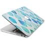 KECC Laptop Case Compatible with Old MacBook Pro 13'' Retina (-2015) Plastic Case Hard Shell Cover A1502 / A1425 (Leaf - Green Blue)