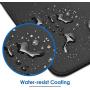 Ktrio 10 Pack Mouse Pad with Stitched Edges, Non-Slip Large Mousepad with Superior Micro-Weave Cloth, Water-Resist Mousepads Mouse Pads for Computers, Laptop, Gaming, Office & Home, 11 x 8.5 in, Black