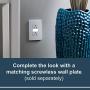Legrand radiant Adjustable LED Night Light Outlet, Nightlight Electrical Outlets, Tamper Resistant, Safe for Kids, White, NTL885TRWCC6