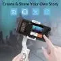 3-Axis Gimbal Stabilizer - 0.5 Lbs Lightweight Foldable Gimbal for Smartphone iPhone 11 Pro Max/11/XsMax/XS/XR w/Auto Inception/Dolly Zoom/Time-Lapse for Vlog Youtuber Video Recording,Hohem iSteady X