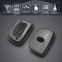 TANGSEN Smart Key Fob Case for HYUNDAI ELANTRA GT TUCSON 4 Button Keyless Entry Remote Black Carbon Fiber Pattern ABS Black Silicone Cover