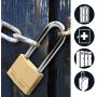 Master Lock 130EURDLJ 30mm Brass Padlock Long Shackle