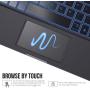 Touchpad Keyboard for iPad Air 4 (10.9-inch), 7 Color Backlit, 360° Rotatable, Slim Folio Cover, Apple Pencil Holder, Trackpad Keyboard for iPad Air (4th Generation) 2020, iPad Pro 11-inch 2020/2018