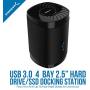 Sabrent USB 3.0 4 Bay 2.5” Hard Drive/SSD Docking Station with Fan (DS-4SSD)