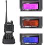 Retevis RT6 Waterproof 2 Way Radio Long Range,High Power Walkie Talkies for Adults, Dual Band 128 CH LCD Outdoor with Earpiece (2 Pack)