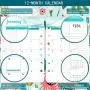 2021 Planner Refill - 2021 Planner Refill, 7-Hole Punched, 5-1/2'' x 8-1/2'', A5 Planner Inserts, Jan 2021-Dec 2021