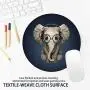 Pricetail Mouse Pad, Pretty Elephant Mouse Pads with Design, Non-Slip Mousepads, Waterproof Office Mousemat for PC Computers Laptop, 7.9 x 7.9 x 0.1 Inch