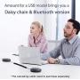 Luna Speakerphone+Daisy Chain Cable - Luna Computer Speaker with Microphone 2pcs w/Cable, Conference Microphone for Home Office & Meeting up to 12 People, Speakerphone Idea for Business Gift