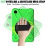 ZenRich Galaxy Tab A 8.4 Case (2020), SM-T307/SM-T307U Case with Kickstand Hand Strap and Shoulder Strap zenrich Heavy Duty Shockproof Case for Samsung Galaxy Tab A 8.4 T307 Verizon /Sprint (Green