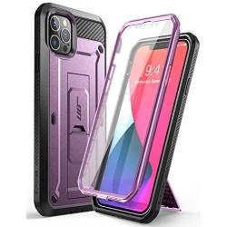 SUPCASE Unicorn Beetle Pro Series Case for iPhone 12 Pro Max (2020 Release) 6.7 Inch, Built-in Screen Protector Full-Body Rugged Holster Case(Violte)