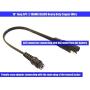 MOTOPOWER MP69006 10'' SAE to Coax Female Adapter Cable SAE to DC Coax Motorcycle Heat Clothing Jack Adapter
