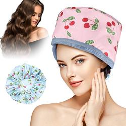 110V Hair Care Hat, GLAMADOR Electric Hair Cap, Thermal Cap for Home Hair Spa Hair Steamer Cap Beauty Nourishing Hair Care Hat with 2 Level Temperature Control