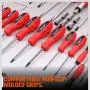 HORUSDY 100-Piece Magnetic Screwdriver Set with Plastic Racking, Tools for Men Tools Gift