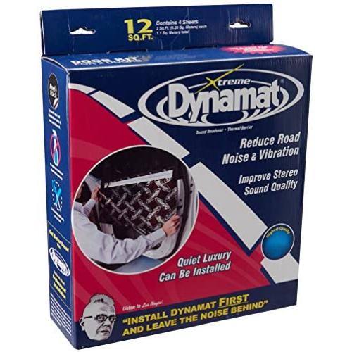 Dynamat 10435 12'' x 36'' x 0.067'' Thick Self-Adhesive Sound Deadener with Xtreme Door Kit