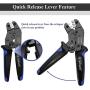 Dupont Crimping Tool Qibaok Pin Ratcheting Crimper AWG 26-20 for JST Terminal Connector XH 2.54mm C3-R 2.54mm Dupont 2.54mm KF2510 JST Terminal Connector