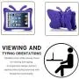 Simicoo iPad 7 10.2 iPad Air3 iPad Pro 10.5 Cute Butterfly ipad Case for Kids Stand Light Weight EVA Shockproof Rugged Heavy Duty Kids Friendly Case for iPad 10.5 iPAD 10.2 (Purple)