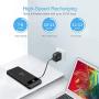HOKONUI Wireless Portable Chargers, 10W Qi Fast Charge 20000 mAh Power Bank 5 Output USB Type-C LCD Display High Capacity External Battery Pack for Cell Phones, iPhone, Ipad, Samsung Galaxy and More