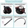 Emaiker Corded RJ9 Telephone Headset One Ear with Noise Cancelling Microphone RJ9 4-Pins Jack for Office Landline Phones for Avaya PolyCom Nortel Altigen Toshiba Siemens IP Desk Phones