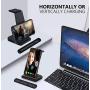 Wireless Charger, Detachable 3 in 1 Wireless Charging Station, Qi 15W Fast Wireless Charger Stand for Apple Watch SE 6 5 4 3 2 AirPods Pro iPhone 12 11 Pro Max Xs X Xr 8 Plus(with QC 3.0 Adapter)