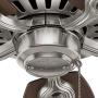 Hunter Builder Elite Indoor Ceiling Fan with Pull Chain Control, 52'', Brushed Nickel