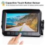 Xroose Backup Camera with 7'' Touch Button Monitor W/Upgraded Recorder for RV Semi Box Truck Camper Motorhome 4 Quad DVR Screen 1080P FHD Waterproof IR Rear + Side View Wired Reverse Backing System Y3
