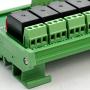 Electronics-Salon DIN Rail Mount 8 SPDT Power Relay Interface Module. (Operating Voltage: DC 12V)