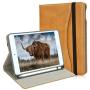 New iPad Mini Case 5th Generation with Pencil Holder - Mini iPad 4 Leather Stand Folio - Wallet Pocket - Handle Strap - Soft TPU B