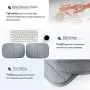 2 Pack Portable Computer Elbow Wrist Pad, Hatisan Premium Memory Cotton Desktop Keyboard Arm Rest Support Mat for Office Home Laptops - More Comfort & Less Strain(7.9 x 11.8 Inch) (Gray)