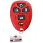 KeylessOption Keyless Entry Remote Start Control Car Key Fob Replacement for 22733524-Red