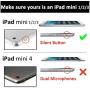 iPad Mini 1 2 & 3 Case - DUAL Blue Cover with Rubberized back and Smart Feature for Apple iPad Mini 1st 2nd & 3rd