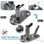 OLEBR 3 in 1 Charging Stand Compatible with iWatch Series 6/SE/5/4/3/2/1, AirPods Pro and iPhone Series 12/11 Series/Xs/X Max/XR/X/8/ 8P/7/7P/6S/6S Plus(Original Charger & Cables Required) Space Gray