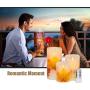 Flameless Candles Light, VEEKI Battery Candles Warm White Flameless Pillar Candles Moving Wick Flameless Candles Flickering Led Candles with Remote Control Timer Decorative Candles (Maple Leaf)