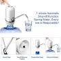 BANGMENG Water Bottle Pump,BPA-Free Electric Drinking Water Pump,USB Rechargeable Portable Water Dispenser,Automatic Shut-off Water Pump Dispenser for Universal 5 Gallon Bottles…
