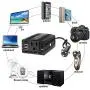 150W Car Power Inverter Charger DC 12V to 110V AC Converter with 3.1A Dual USB Charger(Black)