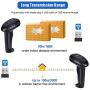 REALINN Wireless 1D Laser Barcode Scanner Handheld Cordless Rechargeable Bar Code Reader with USB Receiver for Warehouse, Supermarket, Retail Store Scanning Inventory