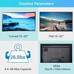 Huanuo Dual Monitor Stand - Height Adjustable Gas Spring Arm Swivel Monitor Desk Mount Fit Two 22 to 32 inch Computer Screen with C Clamp, Grommet Mounting Base, Each Arm Hold 4.4 to 26.5 lbs
