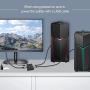Displayport Cable 1.4 displayport Switch 2 in 1 Out @30Hz 4K@120Hz Splitter Converterdisplayport switchdisplayport Splitter for Multiple Sourceand displays.