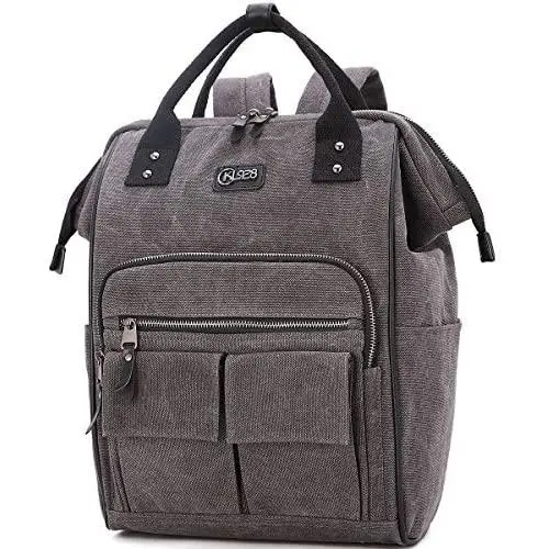 Laptop Backpack for Women Men 15.6 Inch Casual Daypack Water Resistant Travel Backpacks School Business Bag Rucksack (Gray)