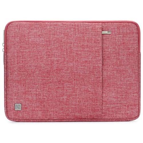 NIDOO 10 Inch Laptop Sleeve Case Water Resistant Protective Portable Bag for 9.7'' 10.5'' 11'' iPad Pro/ 10.5'' iPad Air/ 10'' Microsoft Surface Go/ 10.1'' Lenovo Yoga Book/ 10.5'' Samsung Galaxy Tab S4, Red