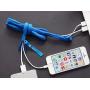 NEET 36 inch Cord Organizers, Cable Management Sleeve, Power Wire Cover Strip, Cord Hider Ties, Cloth Cord Cover, Zippered Cord Wrap Keeper, USB Charging Wire Protector, Blue