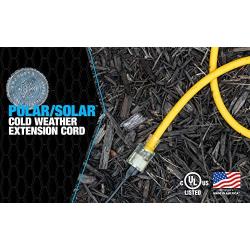 Coleman Cable 01789 10/3 Insulated Outdoor Extension Cord with Lighted End, 100-Foot
