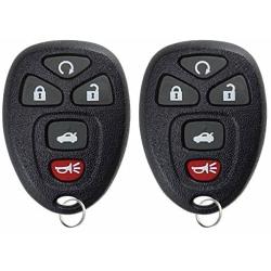 KeylessOption Keyless Entry Remote Control Car Key Fob Replacement for 15912860 (Pack of 2)