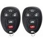 KeylessOption Keyless Entry Remote Control Car Key Fob Replacement for 15912860 (Pack of 2)